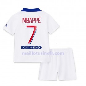 Maillot de Foot Paris Saint-Germain Kylian Mbappé 7 Extérieur 2020-21 - Enfant